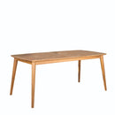 Outdoor Dining Table With Frame - Teak by HouseOfZazla
