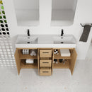 60" Double Sink Bathroom Vanity with 3 Drawers and Large Storage by HouseOfZazla
