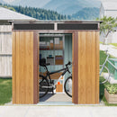 Outdoor Metal Storage Shed And Transparent Plate For Garden, Lawn by HouseOfZazla