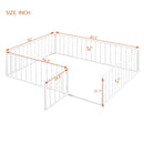 Metal Floor Bed Frame With Fence And Door by Unique Piece Furniture