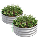2PCS Tall Round Metal Raised Garden Beds