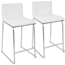 Mara - Contemporary Elegant Design Counter Stool (Set of 2) by HouseOfZazla