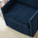 Upholstered Convertible Sleeper Sofa With 5 Position Backrest, Side Pockets, Storage by HouseOfZazla