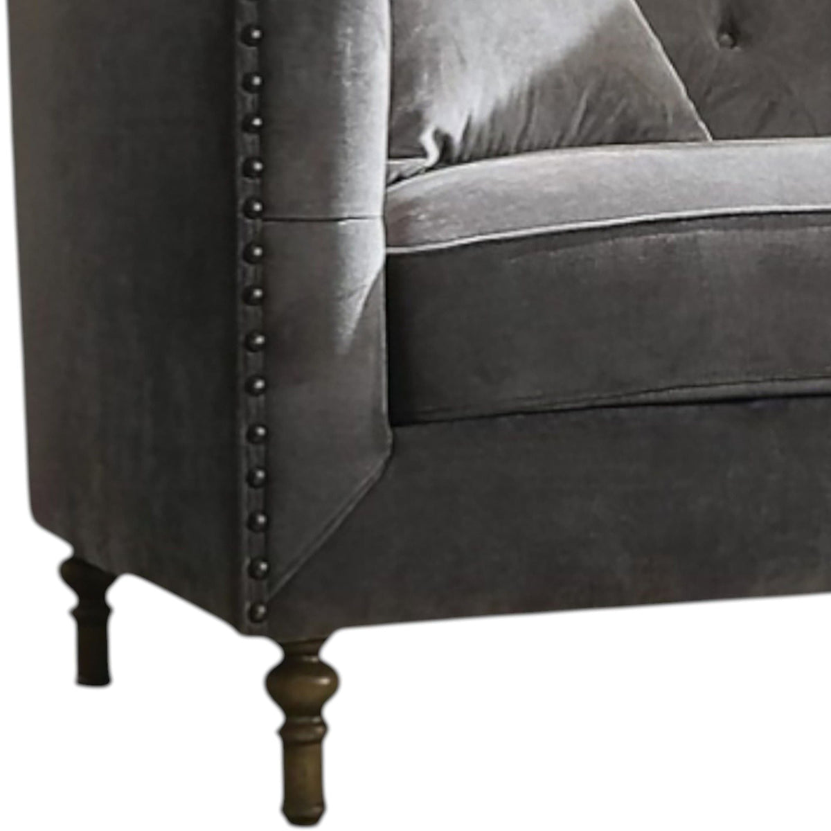 Sidonia - Loveseat With 2 Pillows - Gray, photo 5 of 6