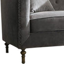 Sidonia - Loveseat With 2 Pillows - Gray