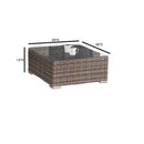 Wicker Seating Group Set With Table And Cushions by Unique Piece Furniture