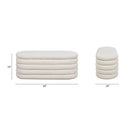 Fuji - Upholstered Oval Storage Bench by HouseOfZazla