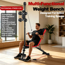 Multi-Functional Weight Bench with Pulley System and Adjustable Backrest