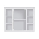 Wall Mounted Medicine Cabinet With Mirror, Storage Cabinet Featuring 6 Open Shelves And Adjustable Interior by HouseOfZazla