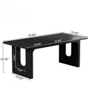 Rectangular Dining Table For 6 - 8 People With Pedestal Base by HouseOfZazla