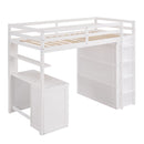 Loft Bed With Drawers, Desk, And Wardrobe by HouseOfZazla