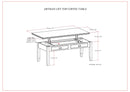Artisan - Lift Top Coffee Table - Russet Brown by HouseOfZazla