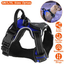 Light Up Dog Harness Rechargeable LED Dog Harness No Pull Lighted Dog Vest with Handle for Small/Medium/Large Dogs