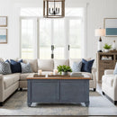 Lift-Top Coffee Table - Blue by HouseOfZazla