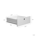 Computer Desk With Hutch & Bookshelf, Wood Executive Desk Teens Student Desk Writing Laptop Home Office Desk With Drawers, 3 Ac Outlets And 2 USB Charging Ports, Study Laptop Table For Home - White by HouseOfZazla