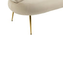 Accent Chair, leisure chair with Golden feet
