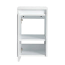 12" Bathroom Side Cabinet, Soft Close Doors, Float Mounting Design, Glossy