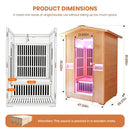 2000W Canadian Hemlock Double Outdoor Far Infrared Sauna