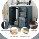 Bathroom Vanity With Sink, Storage Cabinet, Freestanding Set With 3 Drawers & Soft Closing Doors by Unique Piece Furniture