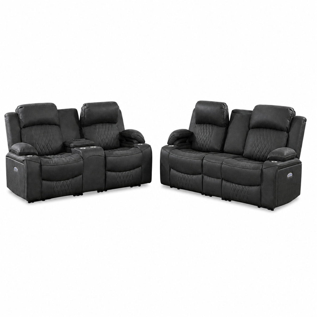 Power Motion Living Room Set With USB Port, Adjustable Headrest, Cup Holder, photo 5 of 28