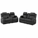 Power Motion Living Room Set With USB Port, Adjustable Headrest, Cup Holder by HouseOfZazla