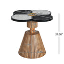 Unique Four-Leaf Clover Side Table for Living Room, Bedroom & Small Spaces by HouseOfZazla