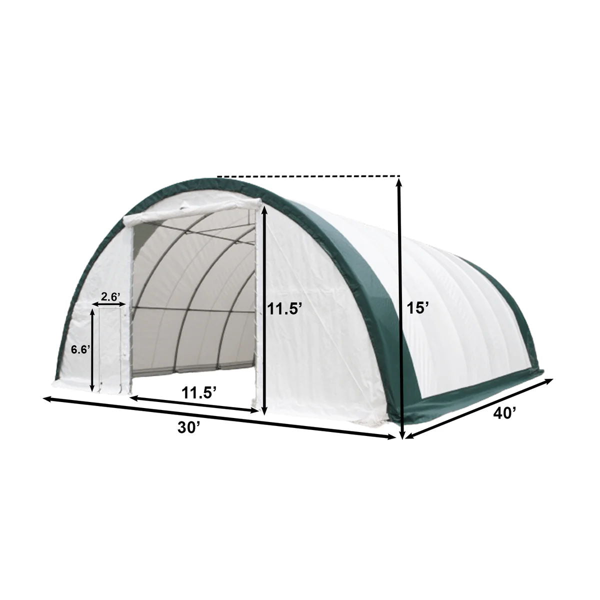 Single Truss Arch Storage PE Shelter, photo 16 of 17