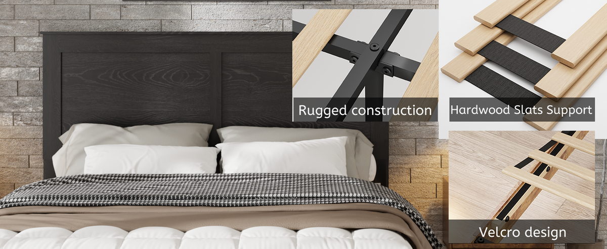 Full Size Wood Platform Bed Frame, photo 7 of 10