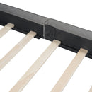Upholstered Platform Bed, Grounded Bed With Solid Frame by Unique Piece Furniture