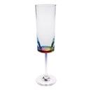 Halo - Oval Unbreakable Plastic Champagne Flutes Acrylic Wedding Glasses, 4Oz Capacity (Set of 4) - Clear by HouseOfZazla
