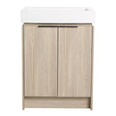 24 Inch Bathroom Vanity With Ceramic Basin (KD-Packing)