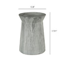 Round Outdoor End Table - Marble by HouseOfZazla