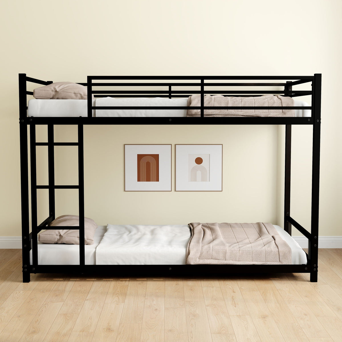 Bunk Bed With Noise Reduction And Safety Guardrail, photo 19 of 22