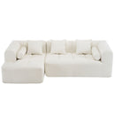Sectional Free Combined Sofa With 2 Side Pockets by HouseOfZazla
