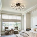15-Light Chandelier Crystal Ceiling Lamp