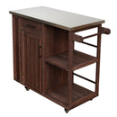 Outdoor Kitchen Island Fir Wood Prep Station by HouseOfZazla