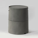 Propane Tank Cover Round Tank Holder Hide Away Side Table - Gray by HouseOfZazla