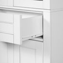 Bathroom Storage Cabinet, Adjustable Shelves & Drawer, Freestanding Tower by HouseOfZazla