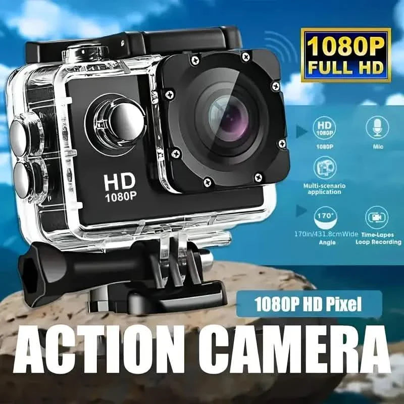 Ultra HD 1080P Action Camera – 140° Wide Angle, Fisheye Lens, LCD Display, photo 2 of 9