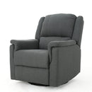 Glider Recliner With Swivel, Manual Reclining Chair by HouseOfZazla