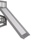 Low Bunk Bed With Slide, Fence And Ladder by HouseOfZazla