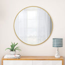Wall Circular Mirror Metal Framed Mirror Round Vanity Mirror Dressing Mirror, For Bathroom, Living Room, Bedroom Wall Decor by Unique Piece Furniture