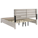 Brantford Wood Eastern King Storage Panel Bed Coastal White