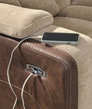 Mixed Motion - Power Reclining Loveseat With Console / Adjustable Headrest