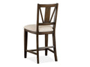 Westley Falls - Counter Chair With Upholstered Seat (Set of 2) - Graphite