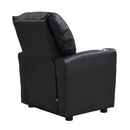 Sally Deluxe Kids Recliner Chair With Cup Holder - Black by HouseOfZazla