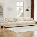 Modern Oversize Sofa With Cloud Like Comfort, Featuring Waist And Throw Pillows by HouseOfZazla