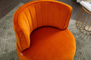 360 Degree Swivel Cuddle Barrel Accent Sofa Chairs, Round Armchairs with Wide Upholstered, Fluffy Velvet Fabric Chair for Living Room, Bedroom, Office, Waiting Rooms