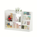 Bookshelf And Toy Storage, 3 Tier Montessori Bookcase With Stuffed Animal Organizer - White by HouseOfZazla