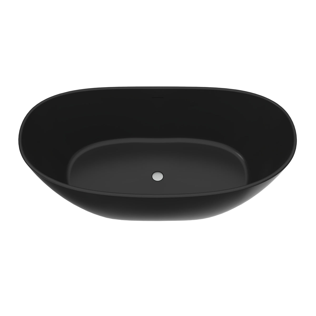 65 Inch Artificial Stone Solid Surface Freestanding Bathroom Bathtub, photo 10 of 10